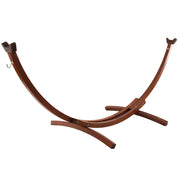 Solid Pine Arc Hammock Stand (10ft/305 cm) - Brown