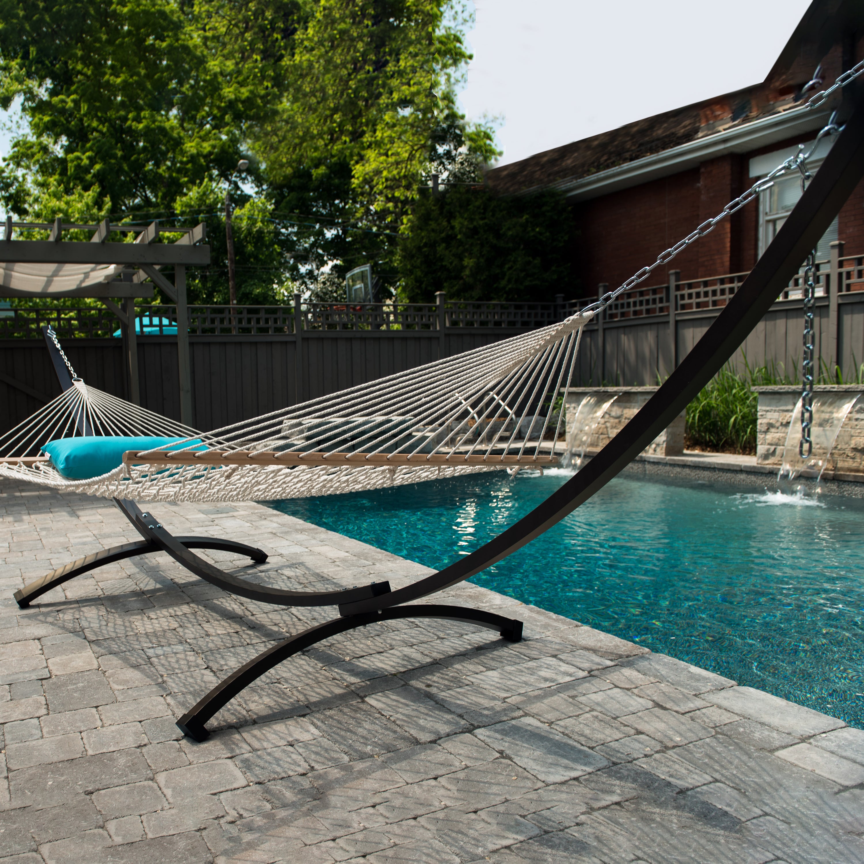 Aluminum Arc Hammock Stand (15ft/460 cm) - Oil Rubbed Bronze