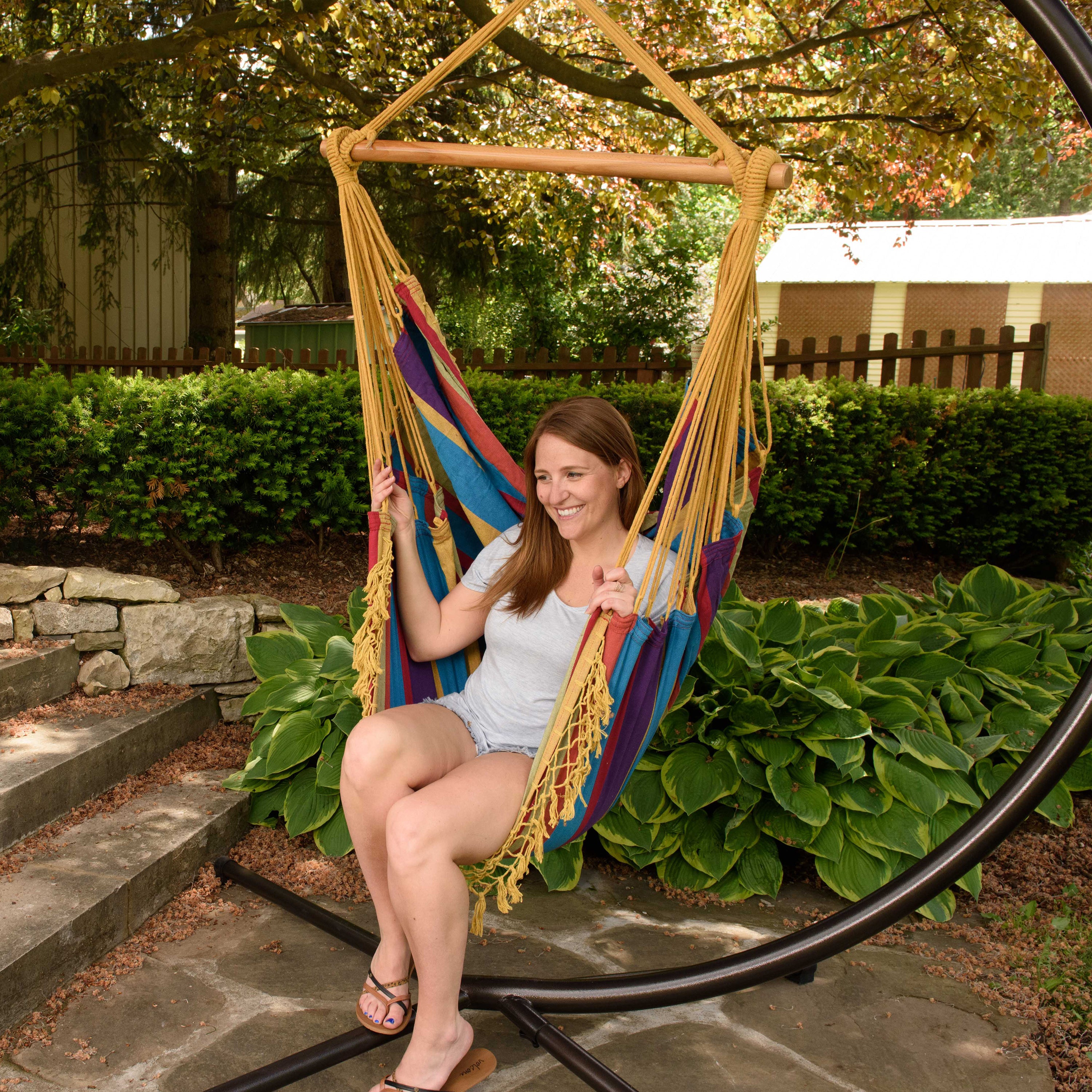 Brazilian Hammock Chair - Tropical