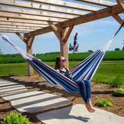 Brazilian Style Cotton Hammock - Denim