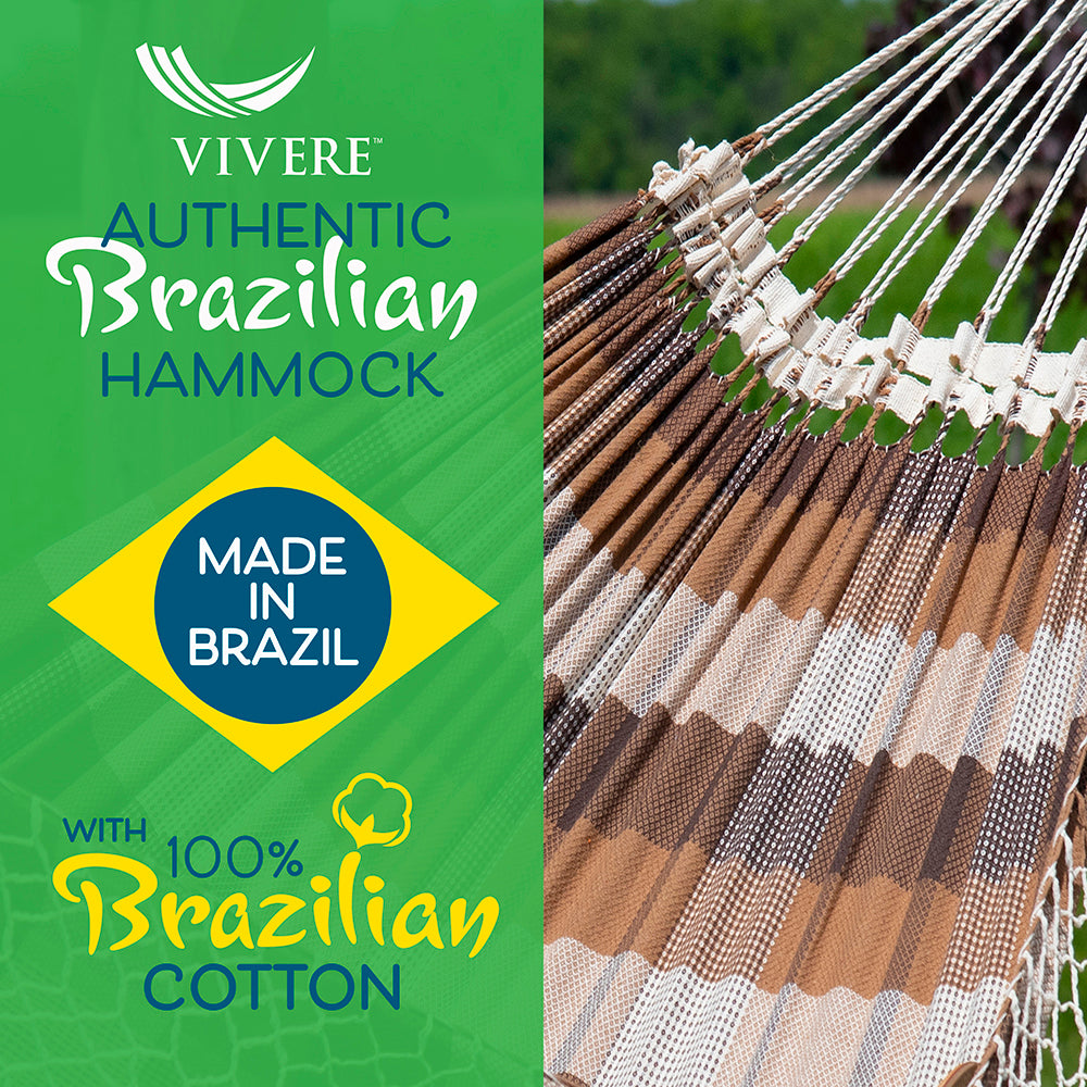 Authentic Brazilian Tropical Hammock - Brazilwood