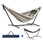 Double Cotton Hammock Bundle (9ft/280cm) - Desert Moon & Black