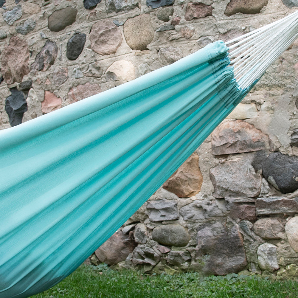 Brazilian Style Polyester Hammock - Aqua