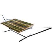 Double Cotton Spreader Bar Hammock with Stand (13ft/ 370 cm) - Frontier Camo