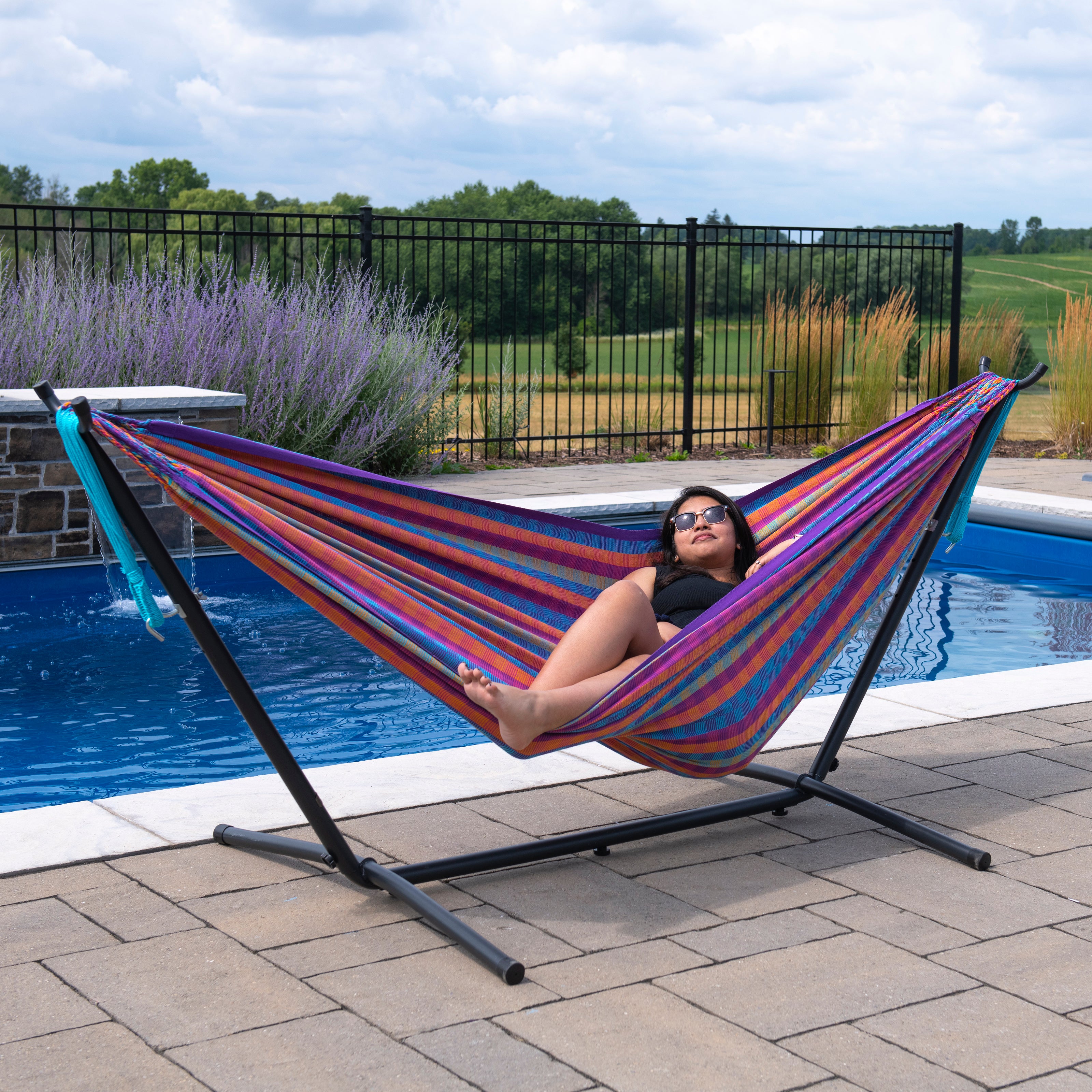 Latin Double Cotton Hammock - Bella Vida