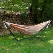 Double Sunbrella® Hammock with Stand (9ft/280cm) - Cameo