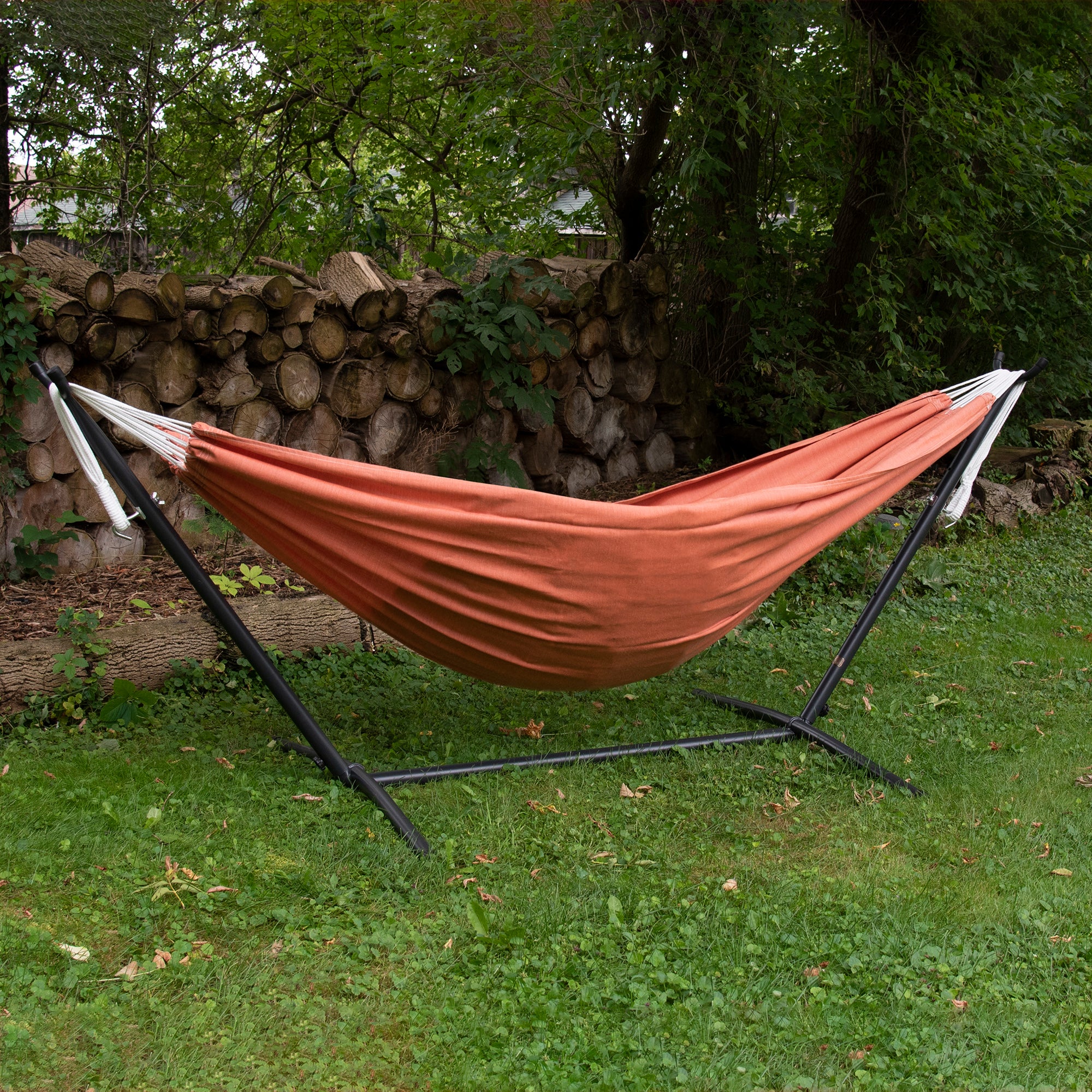 Brazilian Style Sunbrella® Hammock - Coral