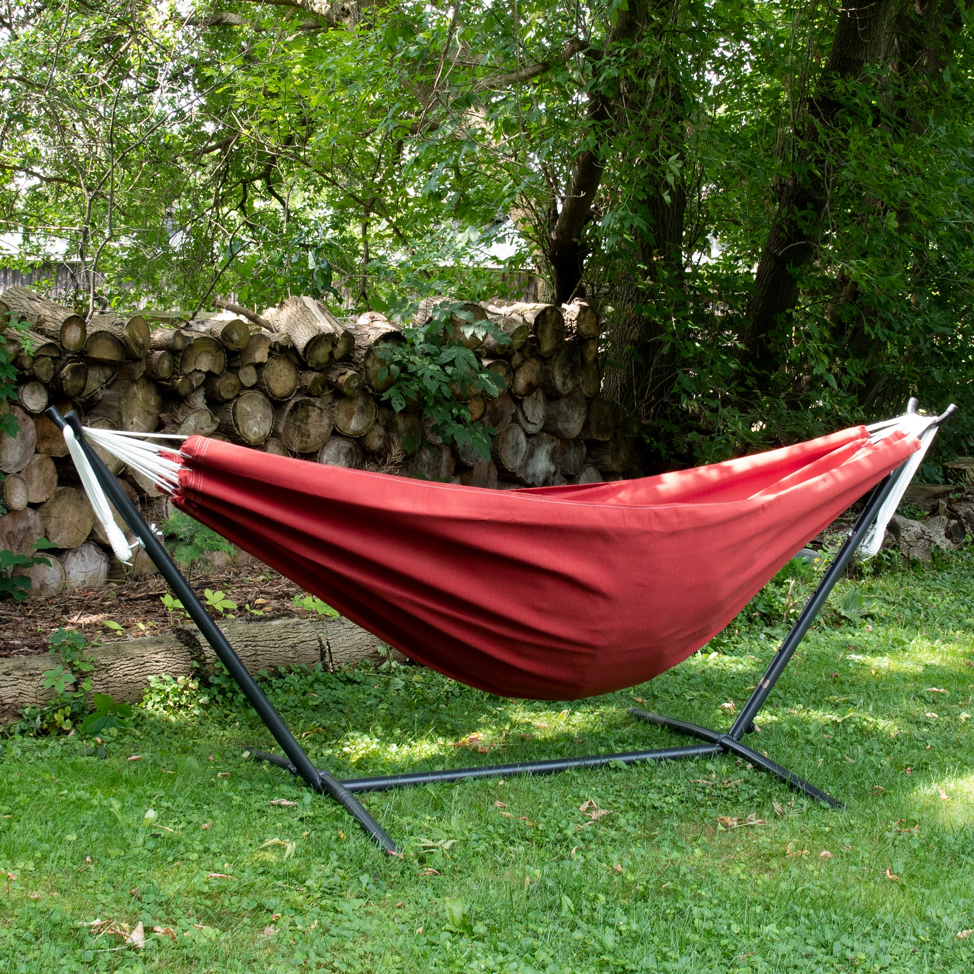 Brazilian Style Sunbrella® Hammock - Crimson