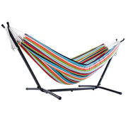 Double Sunbrella® Hammock with Stand (9ft/280cm) - Carousel Confetti