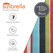 Sunbrella® Quilted Spreader Bar Hammock - Carousel Confetti