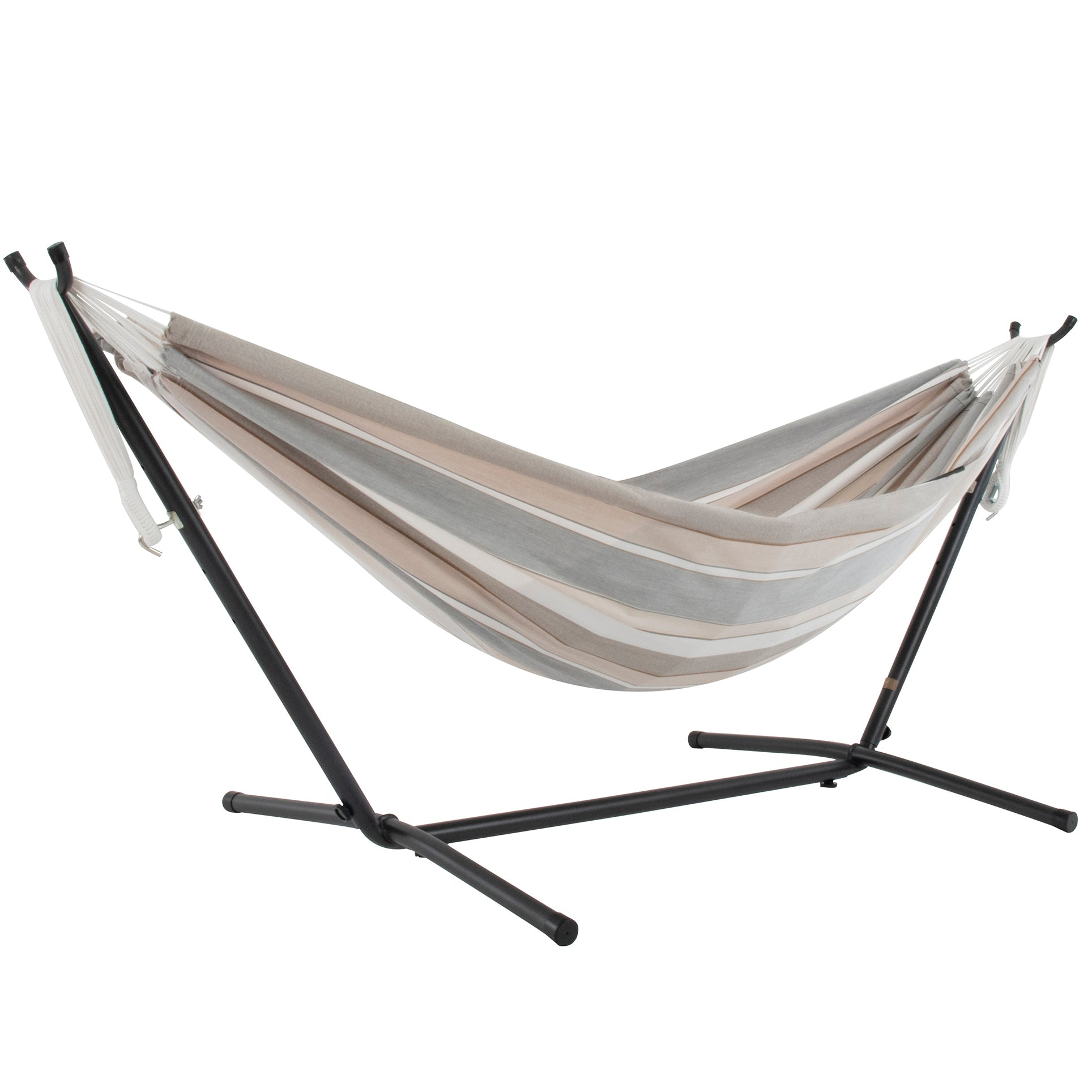 Double Sunbrella® Hammock with Stand (9ft/280cm) - Dove