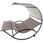 Double Chaise Rocker - Aluminum