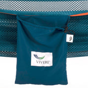 Mesh Camping Hammock - Turquoise & Orange