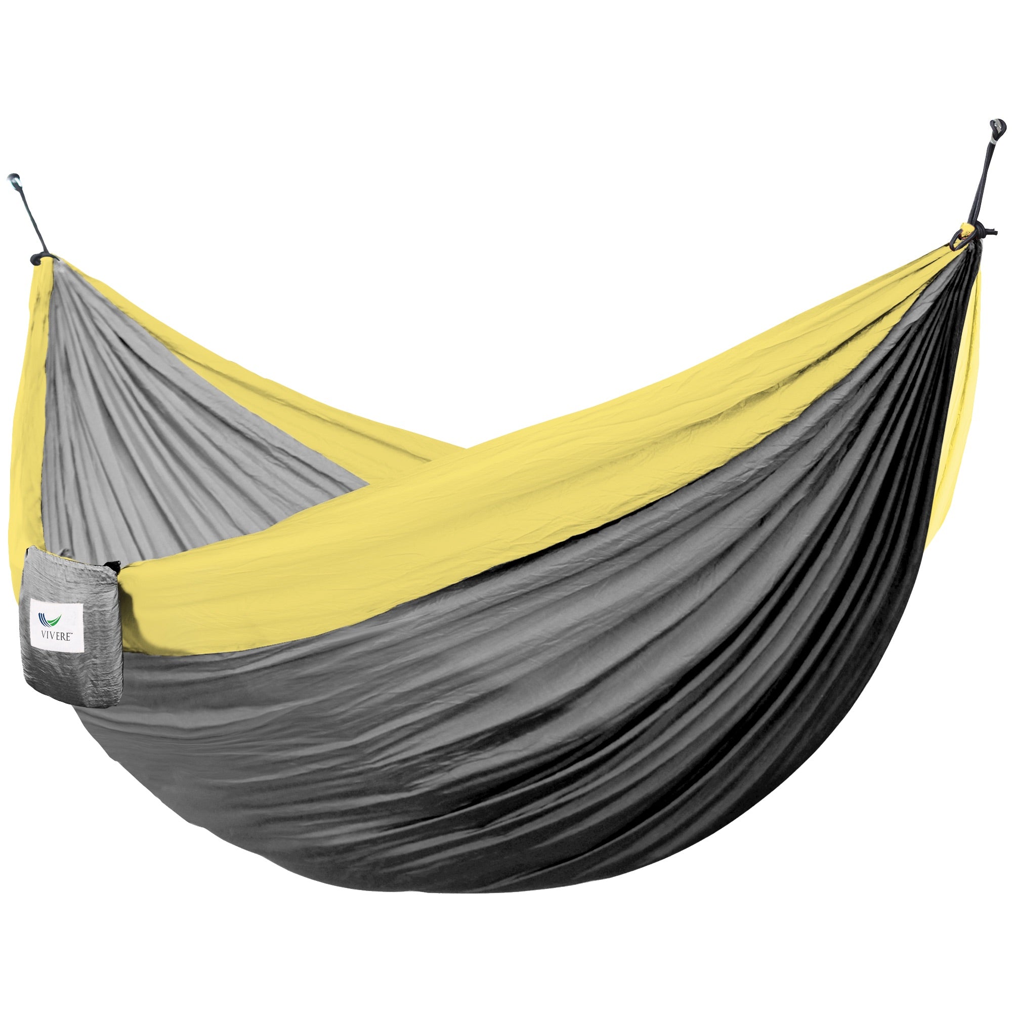 Parachute Camping Hammock - Grey & Yellow