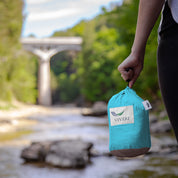 Parachute Camping Hammock - Turquoise & Chocolate