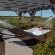 Sunbrella® Quilted Spreader Bar Hammock - Dove