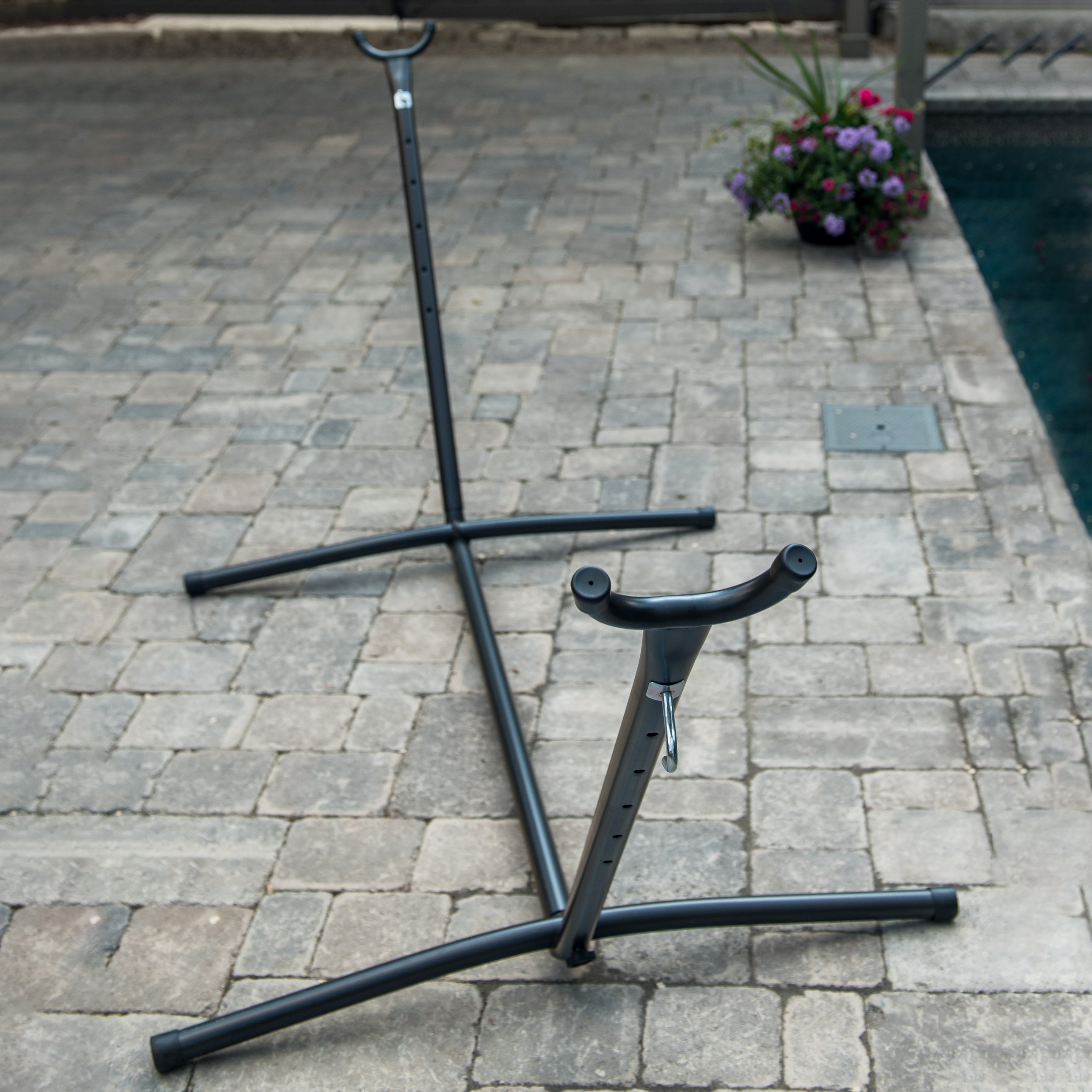 Universal Steel Hammock Stand (9ft/280 cm) - Charcoal