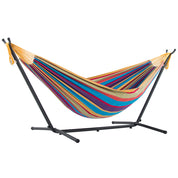 Double Cotton Hammock with Stand (9ft/280cm) - Tropical