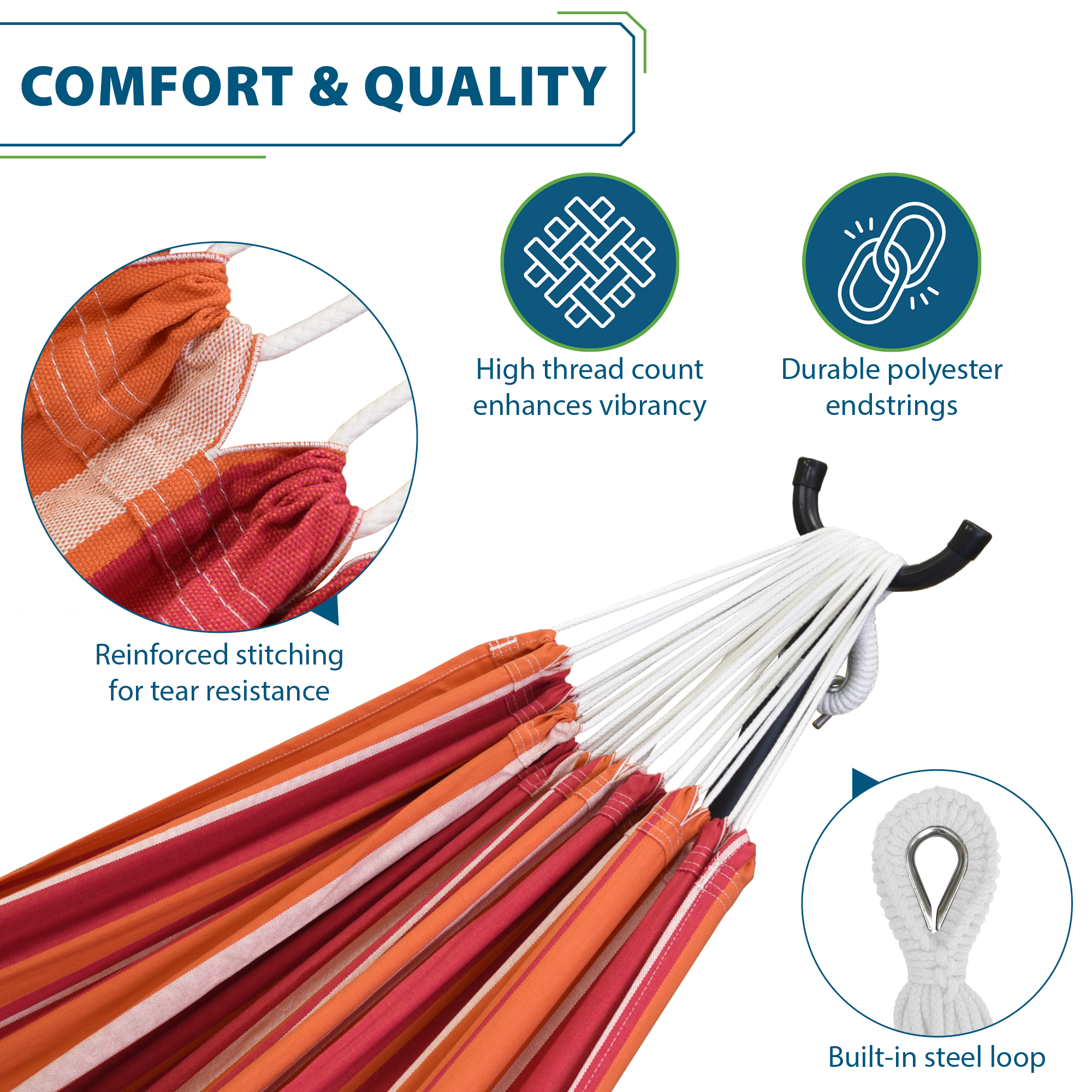 Universal Replacement Cotton Hammock - Mimosa